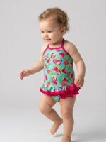 Vestido Bebe Licra con Estampado de Fresas