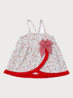 Vestido Bebe Estampado con Lazos Vichy Mod. Iris - Imagen 5