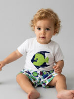 Camiseta Bebe Detalle Pez