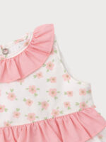 Vestido Bebe Estampado Flores y Volantes - Imagen 4