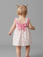 Vestido Bebe Estampado Flores con Volantes Mod. Fiona