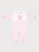 Pijama Pelele Rayas Rosas Mod. Cunita - Imagen 2