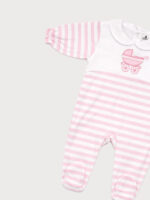 Pijama Pelele Rayas Rosas Mod. Cunita - Imagen 4