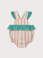 Ranita Bebe Rayas y Volantes Mod. Flor - Imagen 2