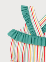 Ranita Bebe Rayas y Volantes Mod. Flor - Imagen 4