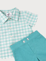 Conjunto Camisa a Cuadros con Pantalón Corto Mod. Nicky - Imagen 4