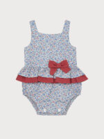 Ranita Bebe Estampado Flores Detalle Lazo Mod. Dalila - Imagen 2