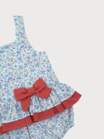 Ranita Bebe Estampado Flores Detalle Lazo Mod. Dalila - Imagen 4