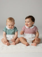 Ranita Bebe Punto y Bordado Ingles Mod. Greta