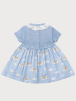 Vestido Bebe Punto Estampado Nubes Mod. Sueños - Imagen 3