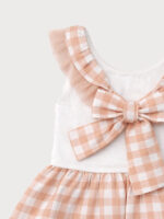 Vestido Bebe Tirantes Vichy Volante Tul Mod. Cintia - Imagen 4