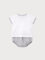 Conjunto Bebe Camiseta Con Detalle de Conejito y Braguita Mod. Rabit - Imagen 3