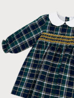 Vestido Bebe Punto Smock Cuadros Mod. Leticia - Imagen 3