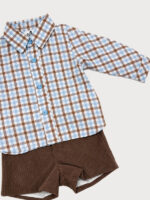Conjunto Niño Camisa de Cuadros y Pantalón Mod: Andrea - Imagen 4