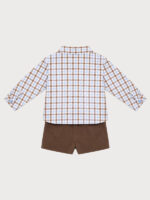 Conjunto Niño Camisa de Cuadros y Pantalón Mod: Andrea - Imagen 3