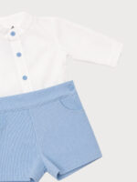 Conjunto Niño Camisa C/Mao y Pantalón Corto Pana Mod. Ainoha - Imagen 4
