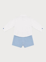 Conjunto Niño Camisa C/Mao y Pantalón Corto Pana Mod. Ainoha - Imagen 3