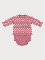 Conjunto Bebe Punto Jersey Topitos y Braga Mod. Miguel - Imagen 2