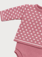 Conjunto Bebe Punto Jersey Topitos y Braga Mod. Miguel - Imagen 4