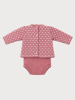 Conjunto Bebe Punto Jersey Topitos y Braga Mod. Miguel - Imagen 3
