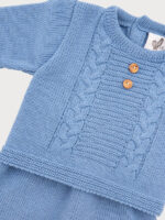 Conjunto Bebe Punto Jersey y Polaina Mod. Aitor - Imagen 4