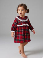 Vestido Bebe Estampado Cuadros Mod. Anastasia