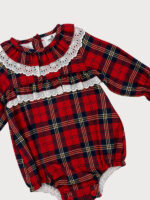 Ranita Bebe Estampado Cuadros Navidad Mod. Anastasia - Imagen 4