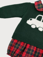 Conjunto Bebe Jersey Punto y Braguita de Cuadros Mod. Escocesa - Imagen 3