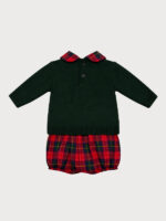 Conjunto Bebe Jersey Punto y Braguita de Cuadros Mod. Escocesa - Imagen 4