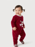 Pelele-Pijama Bebe Tundosado Navidad Mod. Nieve