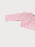 Bolero Punto Bebe Detalle Blonda - Imagen 4