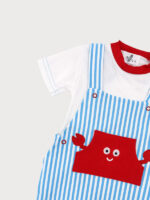 Conjunto Camiseta  y Peto a Rayas Mod. Tenacitas - Imagen 4