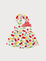 Conjunto Bebe Baño Vestido, Culetin y Bandana Mod. Cerezas - Imagen 4