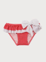 Conjunto Bebe Baño Vestido, Culetin y Bandana Mod. Cerezas - Imagen 5