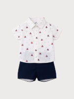 Conjunto Niño Camisa Estampado Velero con Pantalón Corto - Imagen 2