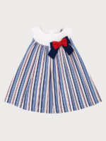 Vestido Bebe Rayas Marinera Lacito Mod. Barbara - Imagen 2