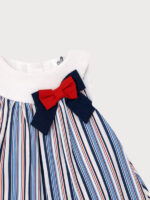 Vestido Bebe Rayas Marinera Lacito Mod. Barbara - Imagen 4
