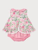 Jesusito Bebe Estampado Floral Mod. Belen - Imagen 3