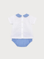 Conjunto Bebe Blusita con Braga a Rayitas Mod. Cloe - Imagen 4
