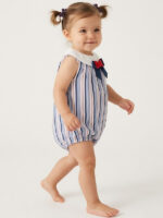 Ranita Bebe Rayas Marineras con Lazo Mod. Barbara