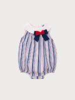 Ranita Bebe Rayas Marineras con Lazo Mod. Barbara - Imagen 2
