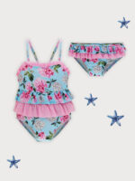 Bañador Bebe Estampado Hortensia con Volantes - Imagen 2