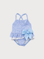 Bañador Bebe Estampado Cretona con Volante y Lazo. - Imagen 3