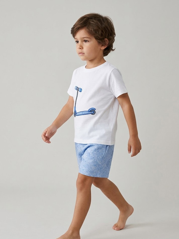 23AP-986 Boxer Bebe Tela Estampado Cretona - Imagen 1