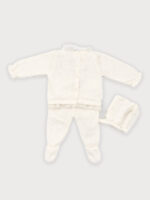 Conjunto Punto Bebe Jersey, Polaina y Capota Mod.Mara - Imagen 3