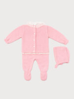 Conjunto Punto Bebe Jersey, Polaina y Capota Mod.Mara - Imagen 7
