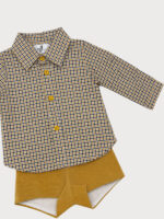Conjunto Niño Camisa a Cuadritos y Pantalón Mod. Adriana - Imagen 4