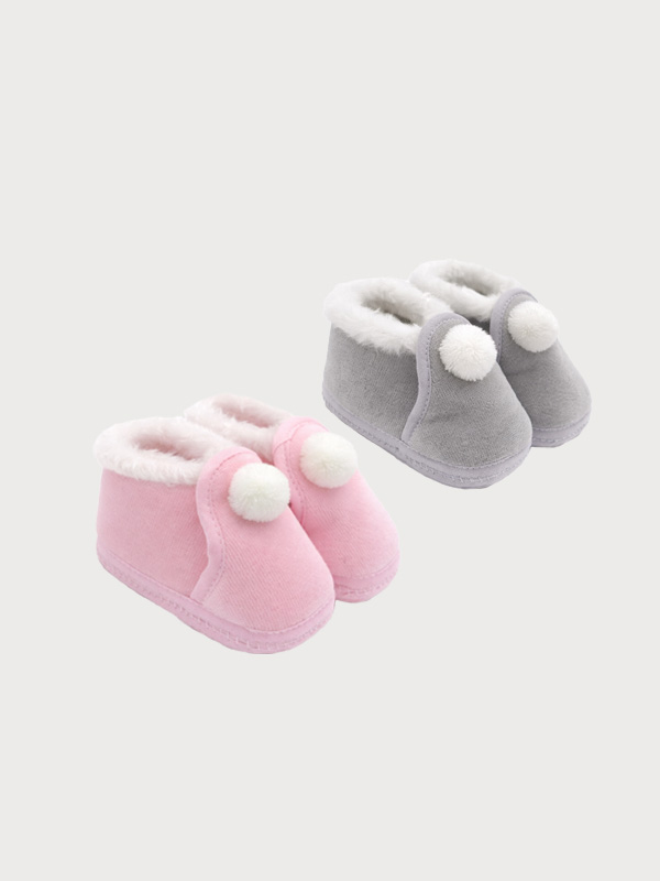 022bg-car123 Zapatilla Bebe Pompón - Imagen 1