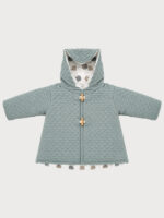 Conjunto Bebe Abrigo y Vestido Mod. Gatitos Circular - Imagen 2