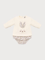 Conjunto Bebe Sudadera con Braga Mod. Conejito - Imagen 2